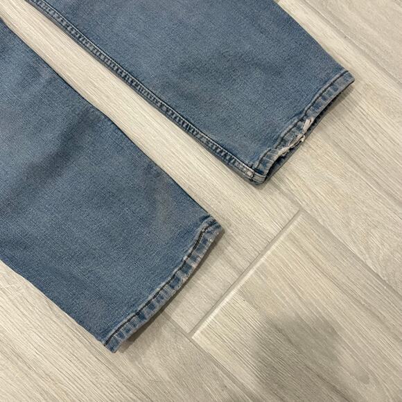 Levi's 514 Men's 36x30 Medium Wash Distressed Straight Leg Denim Jeans - Picture 6 of 7